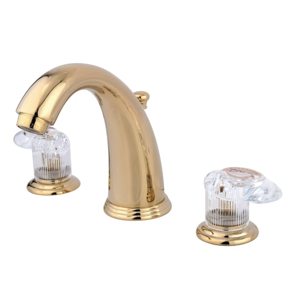 Widespread Bathroom Faucet, Polished Brass